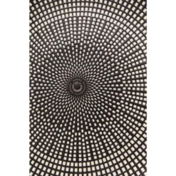 Kare Design Assiettes Plates Assiette Plate En Porcelaine Noire Et Blanche D26 - Lot De 4 -Assiettes Soldes Magasin assiette plate en porcelaine noire et blanche d26 lot de 4 3