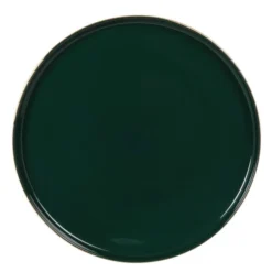 Maisons Du Monde Assiettes Plates Assiette Plate En Porcelaine Verte Et Dorée - Lot De 6