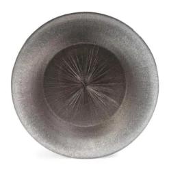 Maisons Du Monde Vaisselle De Noël Assiette Plate En Verre Gris D 28 Cm - Lot De 6