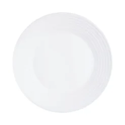 Luminarc Assiettes Plates Assiette Plate En Verre Opale Extra Résistant D25cm