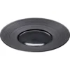Stalgast Assiettes Plates Assiette Porcelaine Noire Bord Strié Ø 26cm