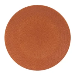 Table Passion Assiettes De Présentation Assiette Terra 31 Cm En Grès Orange