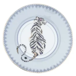 Yvonne Ellen Assiettes à Dessert Assiettes En Porcelaine Safari D16cm - Lot De 4 -Assiettes Soldes Magasin assiettes en porcelaine safari d16cm lot de 4 2