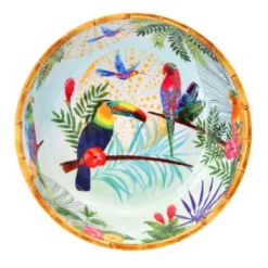 Les Jardins De La Comtesse Assiettes Creuses Grande Assiette Creuse En Mélamine 23 Cm Imprimé De Toucans -Assiettes Soldes Magasin grande assiette creuse en melamine 23 cm imprime de toucans 2