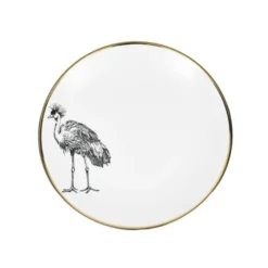 Lo De Manuela Assiettes Plates Grande Assiette Porcelaine De Limoges Grue 26,5 Cm