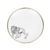 Lo De Manuela Assiettes Plates Grande Assiette Porcelaine De Limoges Tigre 26,5 Cm