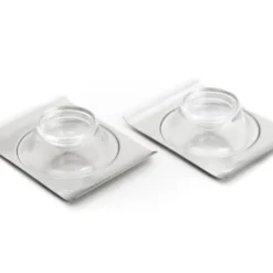 GEFU Assiettes De Présentation Lot De 2 Coquetiers En Acier Inoxydable Argent
