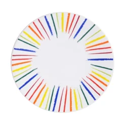 Little Marcel Assiettes à Dessert Lot De 6 - Assiette à Dessert 20.5 Cm Multicolore En Grès