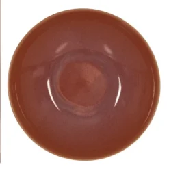 Trend'up Assiettes Creuses Lot De 6 - Assiette à Pâtes Terra 22 Cm En Grès Orange