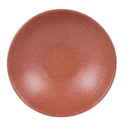 Table Passion Assiettes Creuses Lot De 6 - Assiette Creuse Terra 19 Cm En Grès Orange