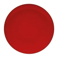 Table Passion Assiettes Plates Lot De 6 - Assiette Plate 27 Cm En Grès Rouge