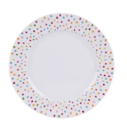 Table Passion Assiettes Plates Lot De 6 - Assiette Plate 27 Cm En Porcelaine Blanc