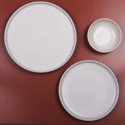 Table Passion Assiettes Plates Lot De 6 - Assiette Plate Crème 26 Cm En Grès Beige -Assiettes Soldes Magasin lot de 6 assiette plate creme 26 cm en gres beige 2