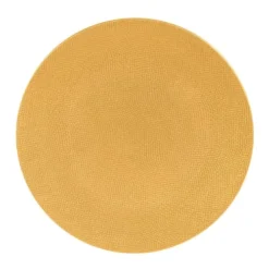 Table Passion Assiettes Plates Lot De 6 - Assiette Plate Safran 27 Cm En Grès Jaune