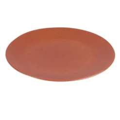 Table Passion Assiettes Plates Lot De 6 - Assiette Plate Terra 27 Cm En Grès Orange -Assiettes Soldes Magasin lot de 6 assiette plate terra 27 cm en gres orange 1