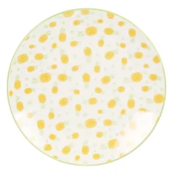 Table Passion Assiettes Plates Lot De 6 - Assiette Plate Tropic 27 Cm En Porcelaine Multicolore