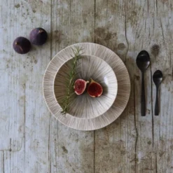 Novastyl Lot De 6 Assiettes à Dessert En Porcelaine Sable D21cm -Assiettes Soldes Magasin lot de 6 assiettes a dessert en porcelaine sable d21cm 4