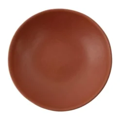 Olympia Assiettes Creuses Lot De 6 Assiettes Creuse En Grès Ø 190 Mm Orange Melon