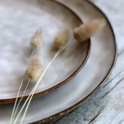 OGO Living Vaisselle De Noël Lot De 6 Assiettes Desserts En Grès Gris 20,5cm -Assiettes Soldes Magasin lot de 6 assiettes desserts en gres gris 20 5cm 4