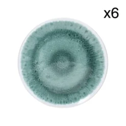 Now’s Home Lot De 6 Assiettes Plates Bleues
