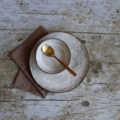 OGO Living Vaisselle De Noël Lot De 6 Assiettes Plates En Grès Gris 27,5cm -Assiettes Soldes Magasin lot de 6 assiettes plates en gres gris 27 5cm 3