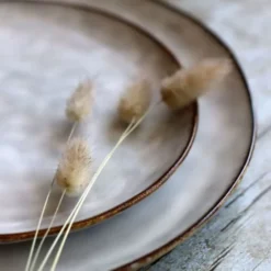 OGO Living Vaisselle De Noël Lot De 6 Assiettes Plates En Grès Gris 27,5cm -Assiettes Soldes Magasin lot de 6 assiettes plates en gres gris 27 5cm 5