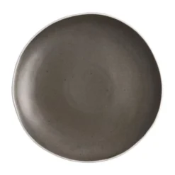Olympia Lot De 6 Assiettes Plates Ø205 Mm Gris