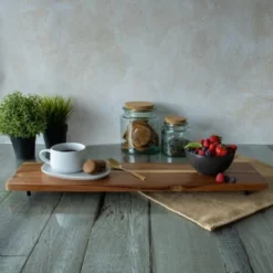 OGO Living Vaisselle De Noël Planche De Présentation En Bois D'acacia 65cm -Assiettes Soldes Magasin planche de presentation en bois d acacia 65cm 3
