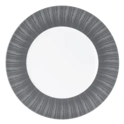 Table Passion Assiettes De Présentation Plat De Présentation Madras 31 Cm En Porcelaine Gris