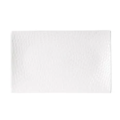Table Passion Assiettes De Présentation Plat Rectangle Dune 25x15 Cm En Porcelaine Blanc