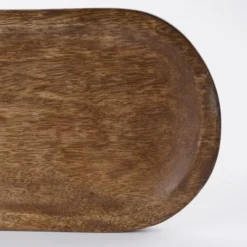 Mica Decorations Assiettes De Présentation Plateau Apéritif 3 Coupelles En Bois De Manguier Marron Foncé -Assiettes Soldes Magasin plateau aperitif 3 coupelles en bois de manguier marron fonce 2