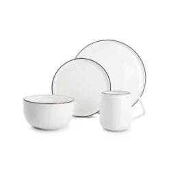 Salt&Pepper Assiettes Plates Service 16 Pièces Blanc