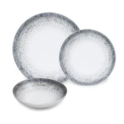 Table Passion Assiettes Plates Service D'assiettes 12 Pièces En Grès Blanc