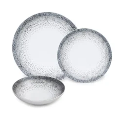 Table Passion Assiettes Plates Service D'assiettes 18 Pièces En Grès Blanc