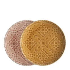 Mathilde M Set De 2 Assiettes à Dessert En Porcelaine D20,5cm